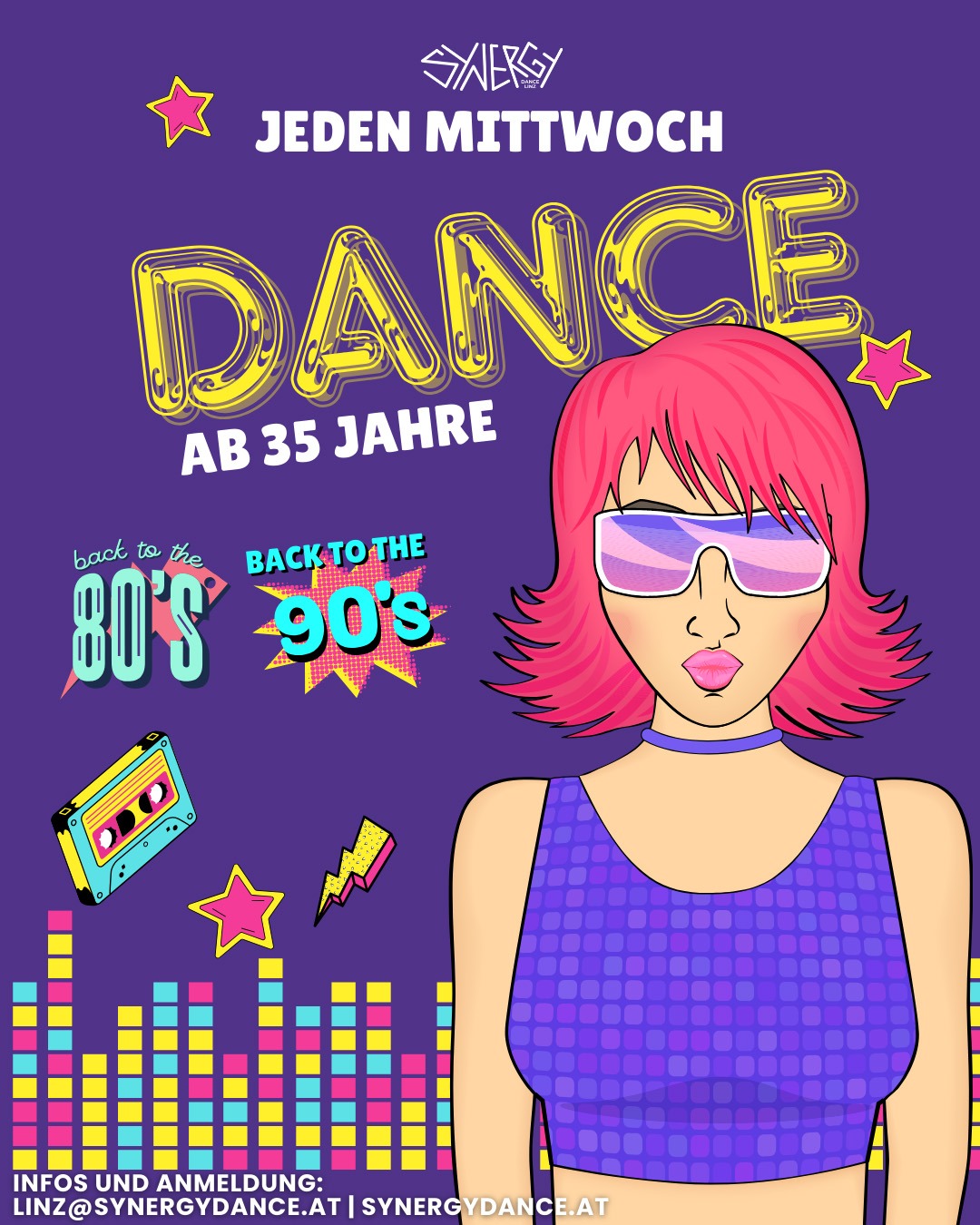 Tanzschule Linz 80s 90s Dance Kurs für Erwachsene